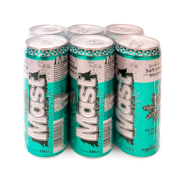Mast sparkling non-alcoholic mastic drink, 330 ml can, with natural Chios mastic (6 × 330 ml)