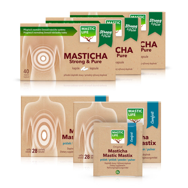 Mastic Gum 8 Weeks – Pure Mastic & Inulin for Digestion and Gut Health