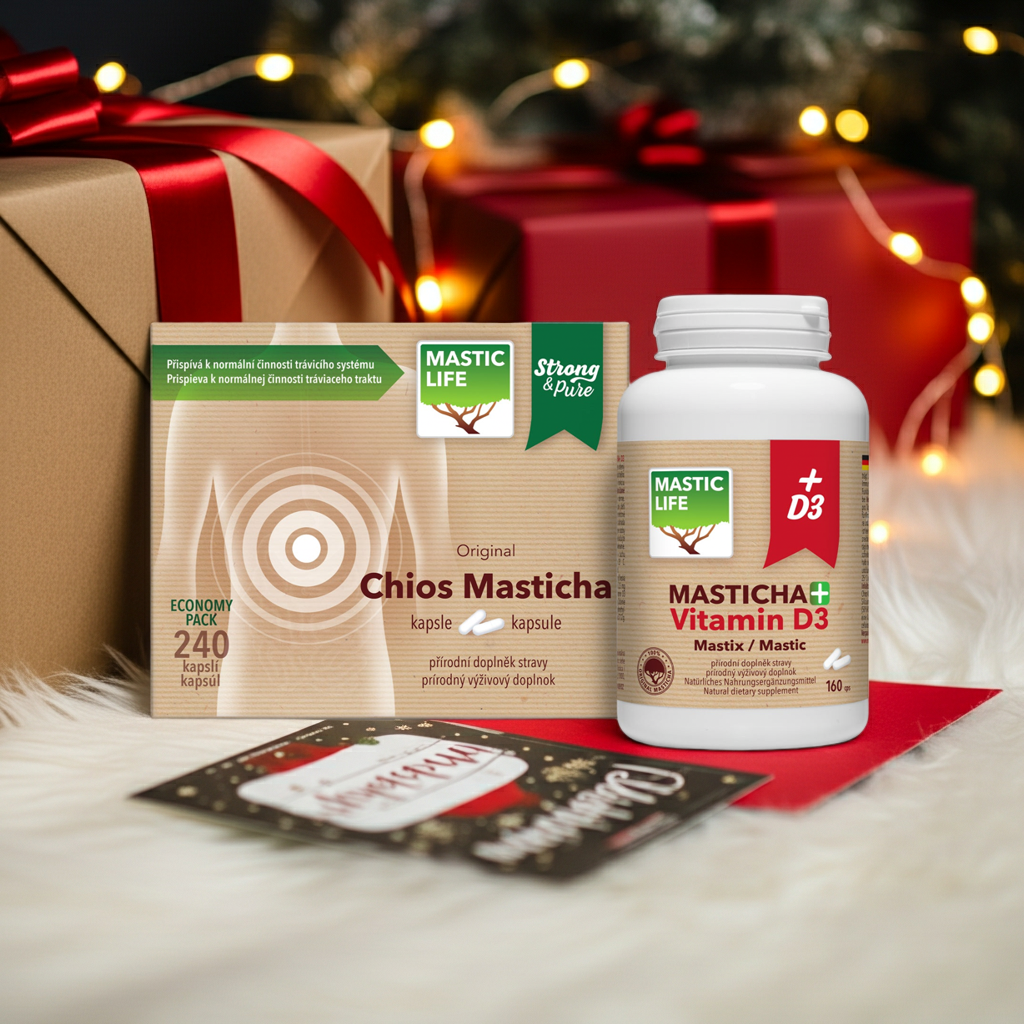Mastic Plus Pack (400 Capsules) Masticlife Christmas mood